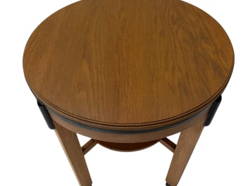 Art Deco Amsterdamse School Round Side Table, 1920s